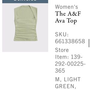 Abercrombie & Fitch Women's Ava Tank Top - Light Green